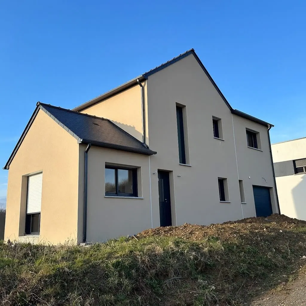 Maison contemporaine achevée par Sirouet Maçonnerie